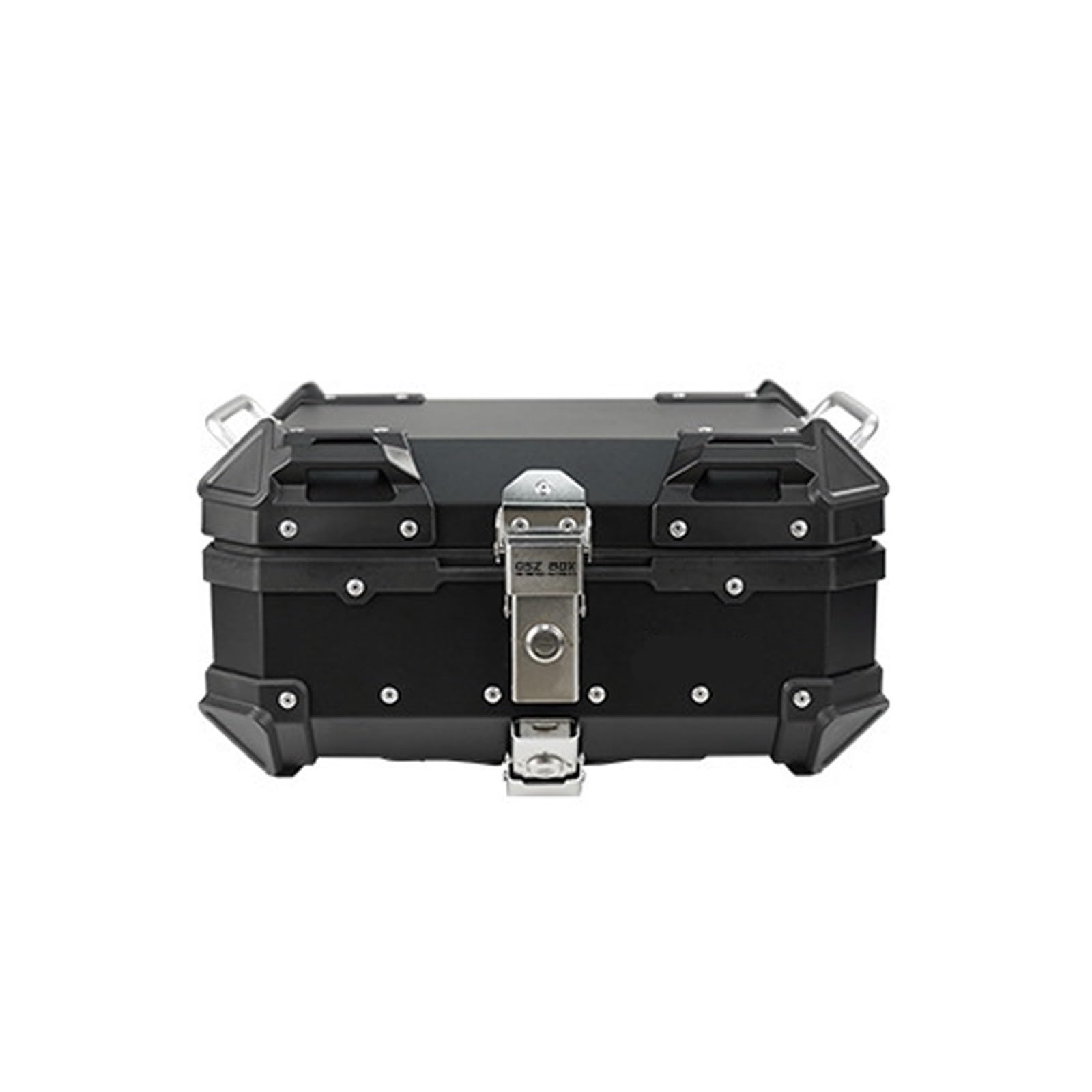 LIZHAYG Topcase Motorrad Motorrad-Kofferraum-Heck-Laggen-Box Aufbewahrungsbox Helm Topcasehalter Schloss Aluminium Toolbox Moto Topbox Moto Zubehör(Square Corner 22L-01) von LIZHAYG