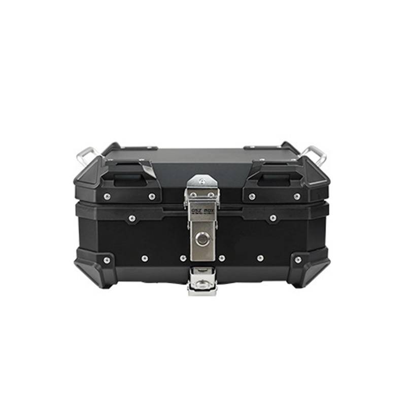 LIZHAYG Topcase Motorrad Motorrad-Kofferraum-Heck-Laggen-Box Aufbewahrungsbox Helm Topcasehalter Schloss Aluminium Toolbox Moto Topbox Moto Zubehör(Square Corner 22L-01) von LIZHAYG