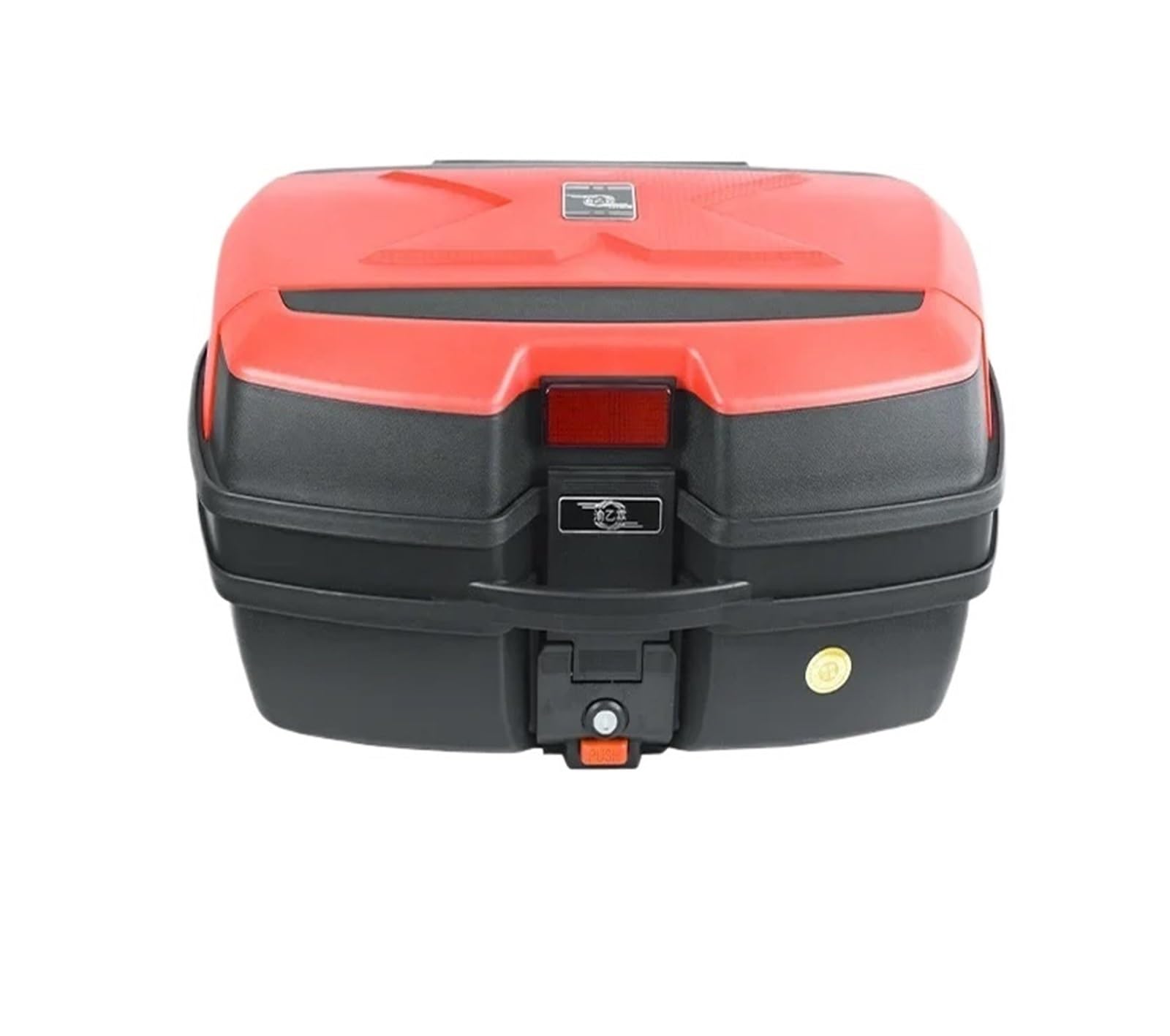 LIZHAYG Topcase Motorrad Motorradkofferraum, 45 l, universeller Kofferraum for Elektrofahrzeuge, verdickter Kofferraum mit großer Kapazität(Red) von LIZHAYG