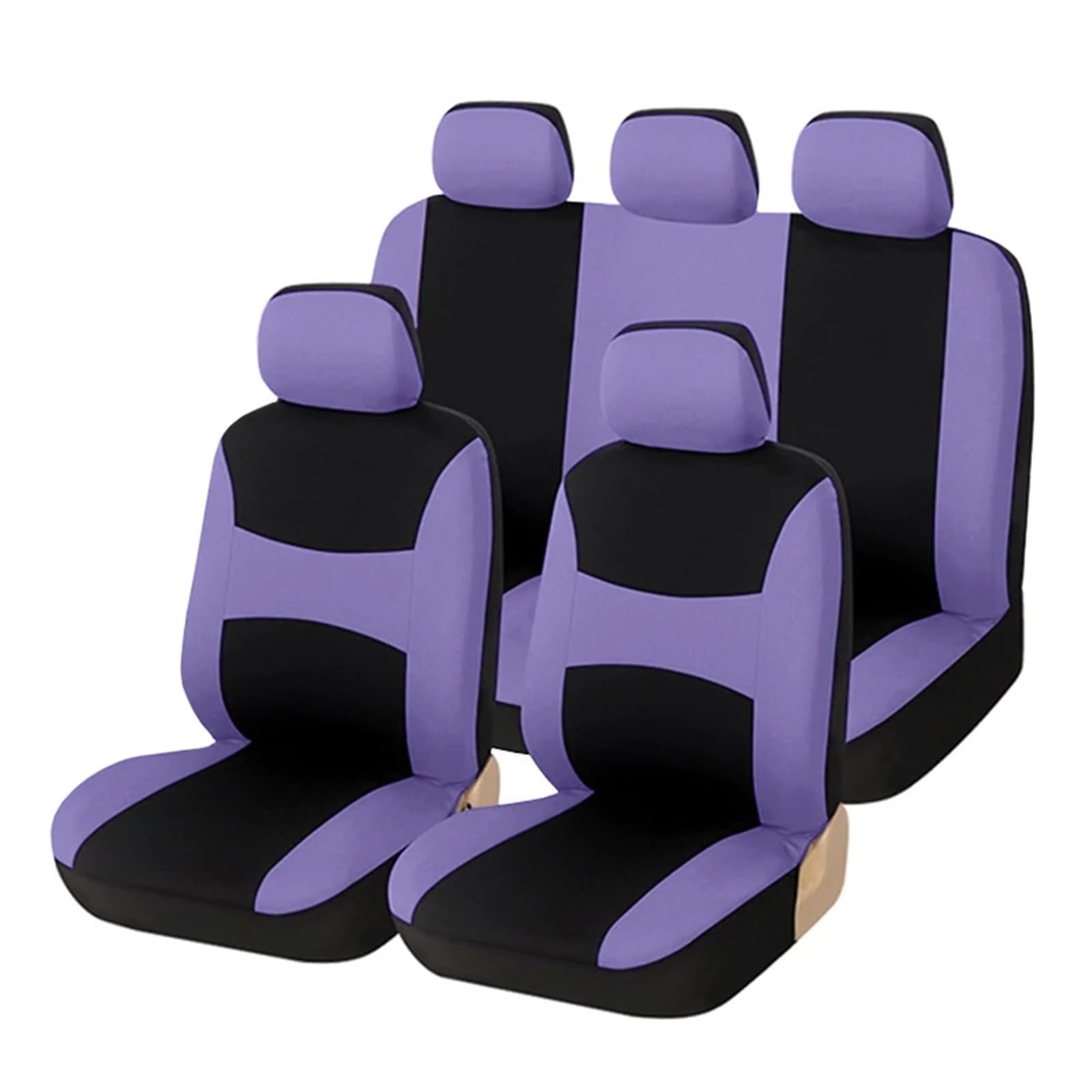 LIZHAYG Universal SitzbezüGe FüR Auto Autositzbezüge Komplettset mit 8-farbigen Universal-Sitzbezügen, Airbag-kompatibel for die meisten Autos, LKWs, Lieferwagen und SUV(Purple) von LIZHAYG