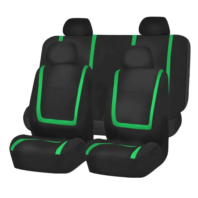 LIZHAYG Universal SitzbezüGe FüR Auto Autositzbezüge aus Stoff. Autositzschutzbezüge(ZT02-5Seats-green) von LIZHAYG