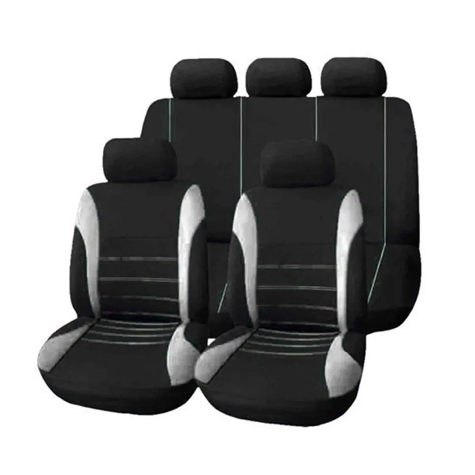 LIZHAYG Universal SitzbezüGe FüR Auto Autositzbezüge aus Stoff. Autositzschutzbezüge(ZT05-5Seats-gray) von LIZHAYG