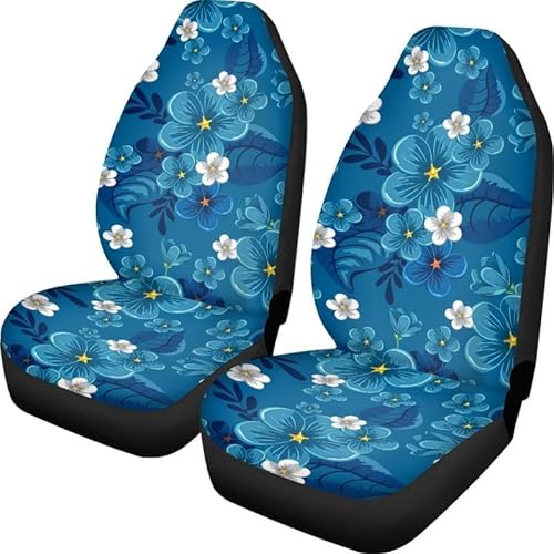 LIZHAYG Universal SitzbezüGe FüR Auto Autositzbezug-Set mit roten Blumen und Blumen, 2-teilig, hoch dehnbar, langlebig, Auto-Vordersitzkissen for Damen und Herren, passend for Fahrzeuge(E) von LIZHAYG