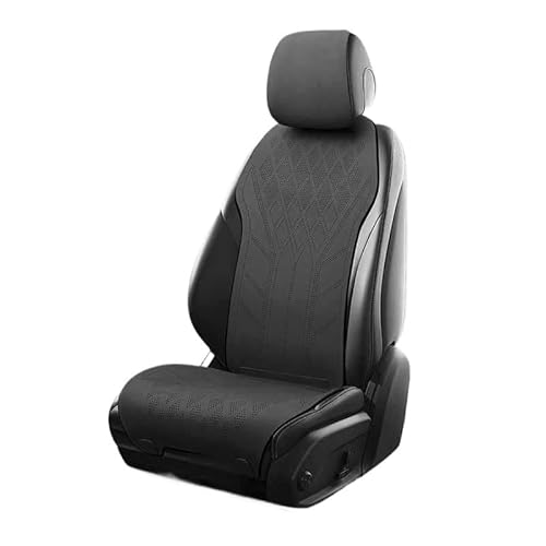 LIZHAYG Universal SitzbezüGe FüR Auto Autositzbezug aus Wildleder, ultradünn, atmungsaktiv, Sitzschutzbezug(Black) von LIZHAYG