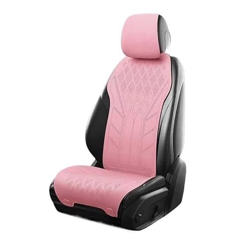 LIZHAYG Universal SitzbezüGe FüR Auto Autositzbezug aus Wildleder, ultradünn, atmungsaktiv, Sitzschutzbezug(Pink) von LIZHAYG