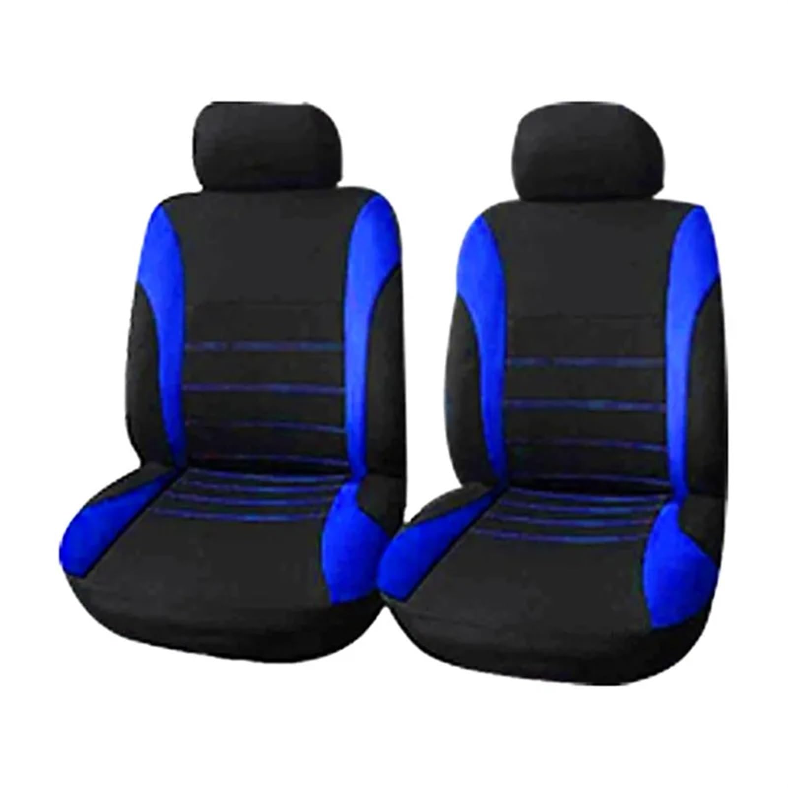 LIZHAYG Universal SitzbezüGe FüR Auto Autoteile Autositzbezug Polyestergewebe 2/4/9-teiliges Set Vierjahreszeiten-Universal-Autositzkissen vorne/hinten(2 seat Blue) von LIZHAYG