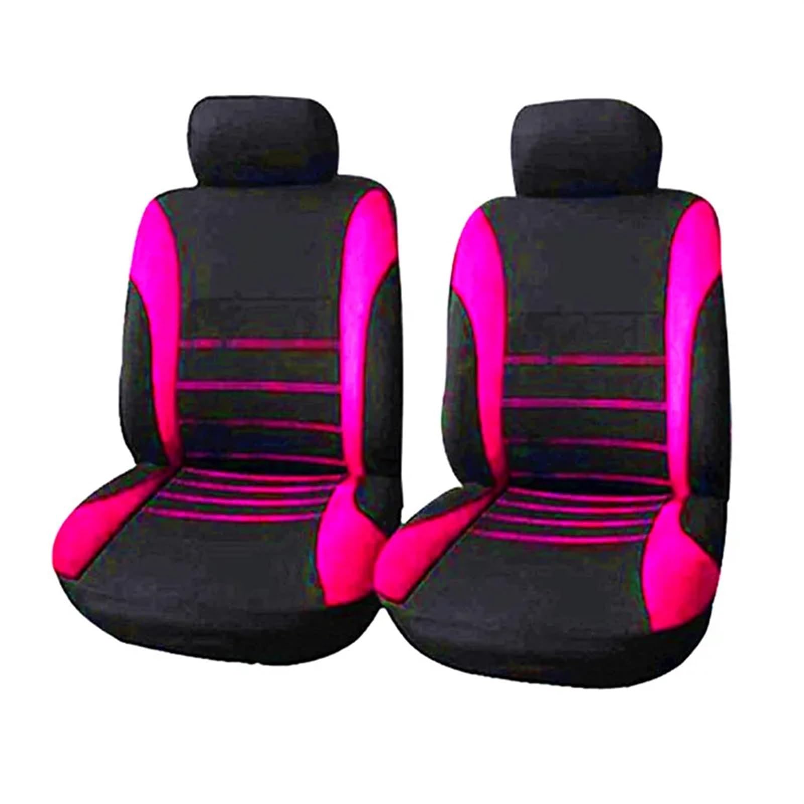 LIZHAYG Universal SitzbezüGe FüR Auto Autoteile Autositzbezug Polyestergewebe 2/4/9-teiliges Set Vierjahreszeiten-Universal-Autositzkissen vorne/hinten(2 seat Fuchsia) von LIZHAYG