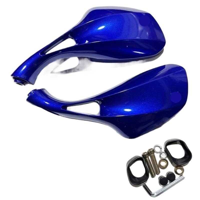 Motorrad Spiegel Seitenspiegel mit 8-mm-Gewinde for Elektroroller-Fahrrad 50 cc, 125 cc, 150 cc, 250 cc, modifizierte Rückspiegel, Universalmodell(Blue) von LIZHAYG