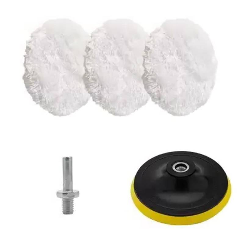 LIbgiubhy 5pcs Wollpolierkissen Autos Polishing Pads Buffing Pads Schnelles Kratzerentferner Und Gloss Boosting Für Die Haushaltsgerätepflege von LIbgiubhy