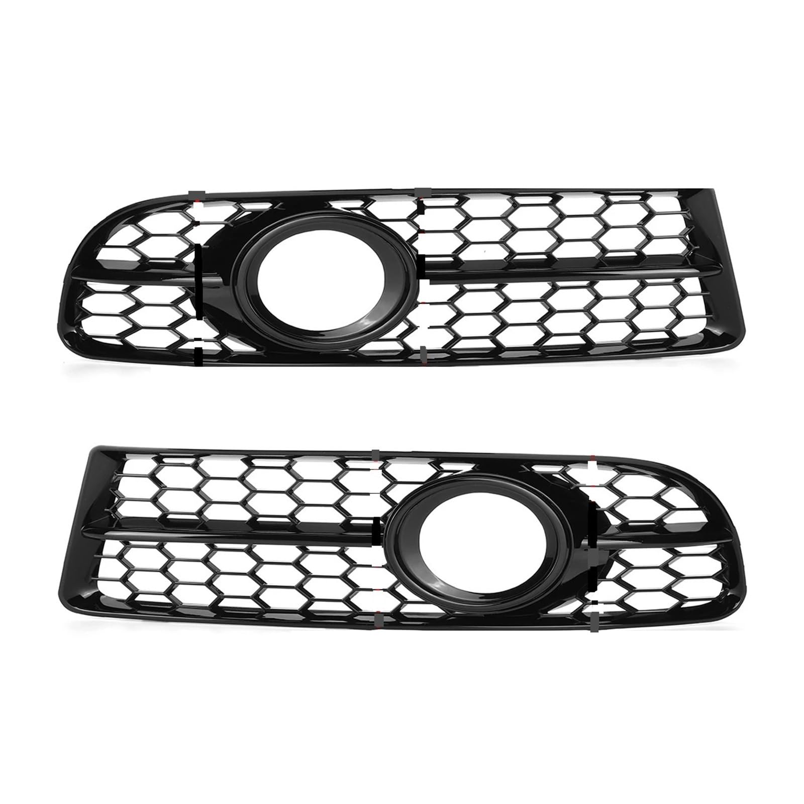 1 Paar vordere Stoßfänger Nebel Lampen-Kühlergrillabdeckungen mit Audi A4 B7 S4 B7 A4 S-LINE 2005-2008 WHörselmporte Hex Nebel Light Grill(A) von LJBaab