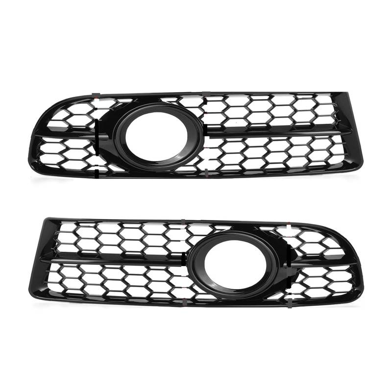 1 Paar vordere Stoßfänger Nebel Lampen-Kühlergrillabdeckungen mit Audi A4 B7 S4 B7 A4 S-LINE 2005-2008 WHörselmporte Hex Nebel Light Grill(A) von LJBaab