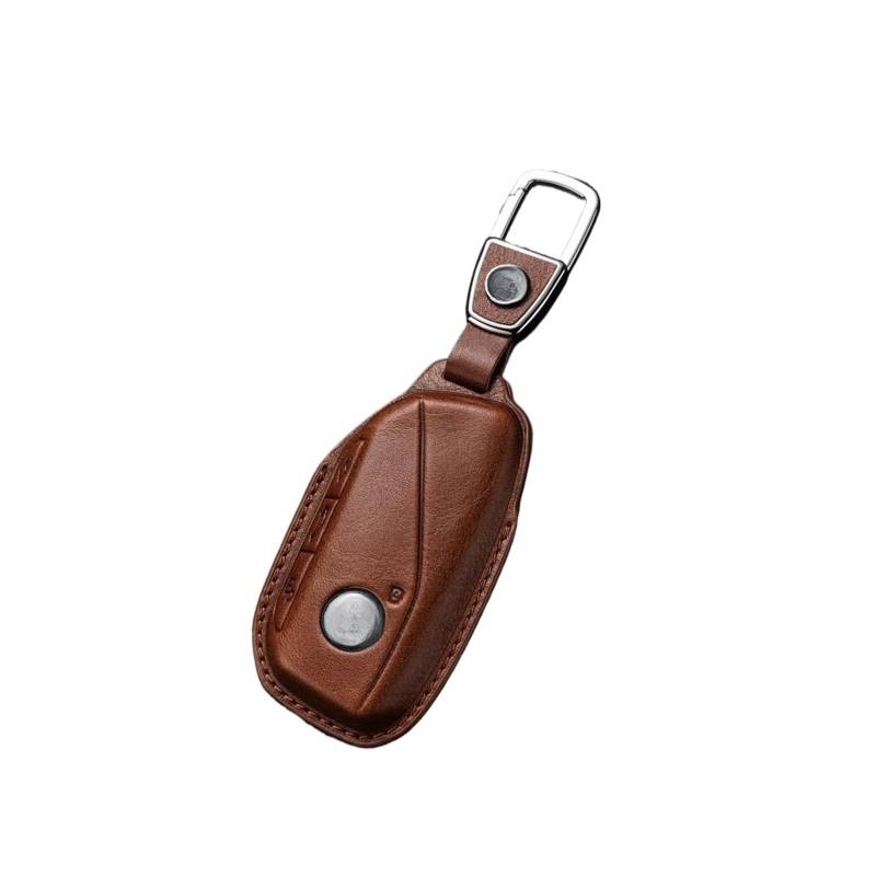 2024 kompatibel for BMW Key Cover schwarzer Lederhandschützer 525LI-Auto 530LI Special 24 Key Case Accessoires(Series coffee) von LJBaab