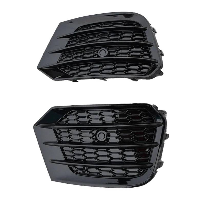 2pcs Car Nebel Light Grills links und rechts vordere Stoßfänger Nebel Lampen -Grill -Renngrills Abdeckung kompatibel mit Audi Q3 2016 2017 2018 Ersatz von LJBaab