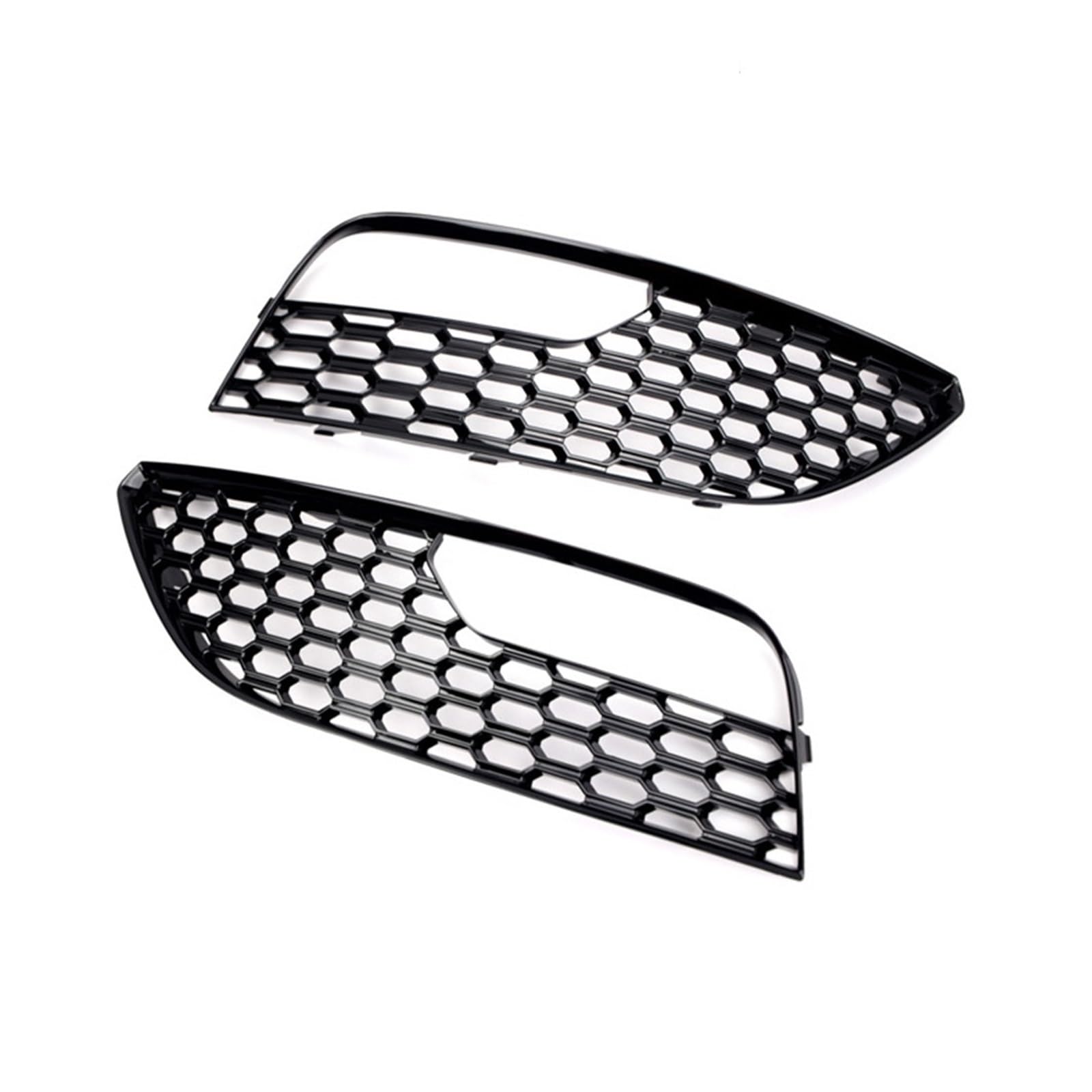 2pcs Waben-Mesh-Style Car Front Nebel Leuchtlampe Abdeckung Grill Stoßfänger Kühlergrill Schwarz/Silber kompatibel mit A3 Hottback 2013-2016(Black) von LJBaab