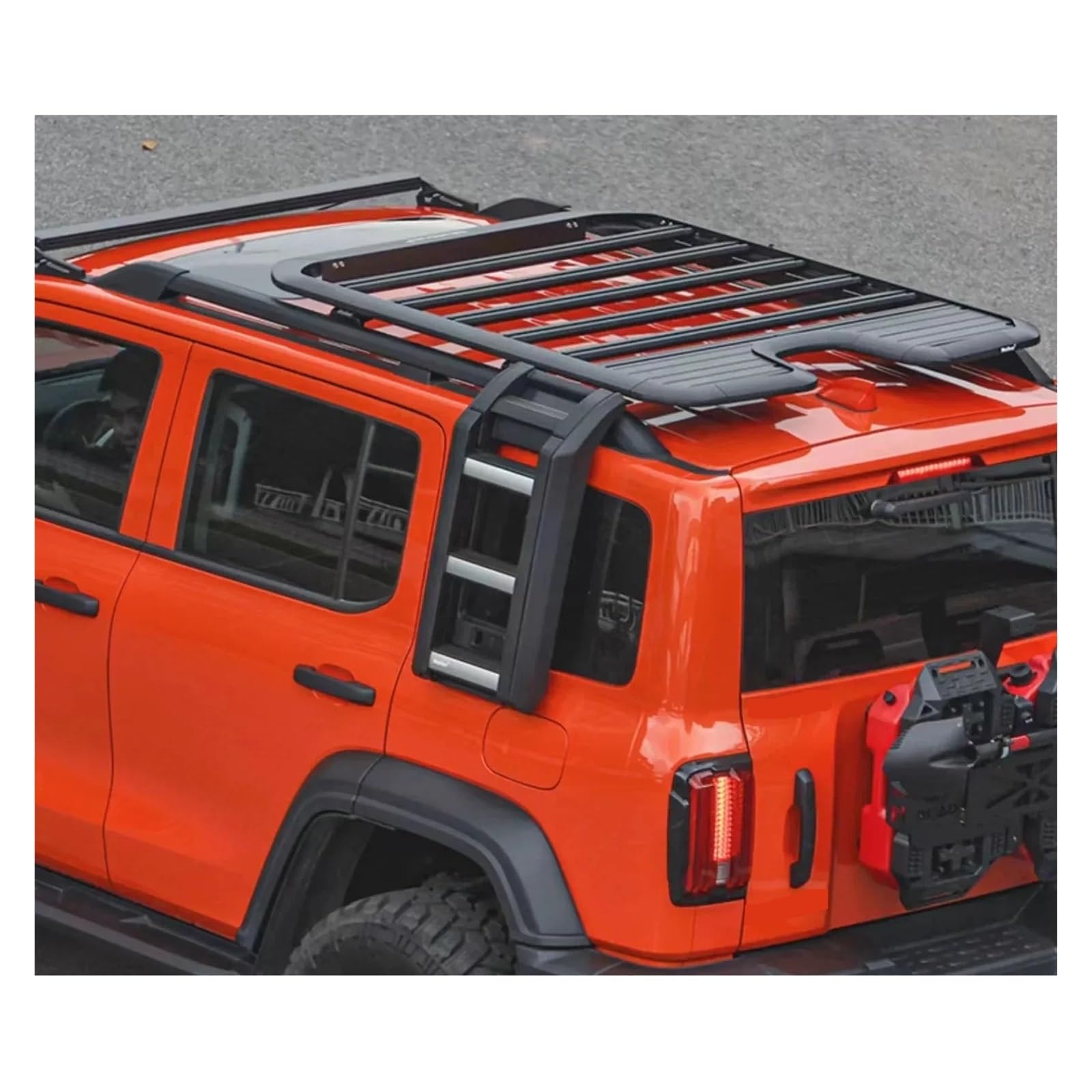 4x4 Offroad Aluminium Kletterleiter und Dachträger kompatibel for Tank 300 Autoteil Autozubehör(Ladder and Rack) von LJBaab