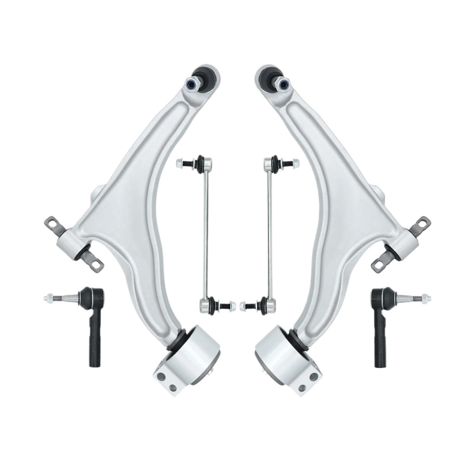 6-teiliges Vorderradaufhängungs-Set, Querlenker, Stabilisator, Stabilisatoren, äußere Spurstangen-Set, kompatibel for Cadillac SRX 2010 2011 2012 – 2016 von LJBaab