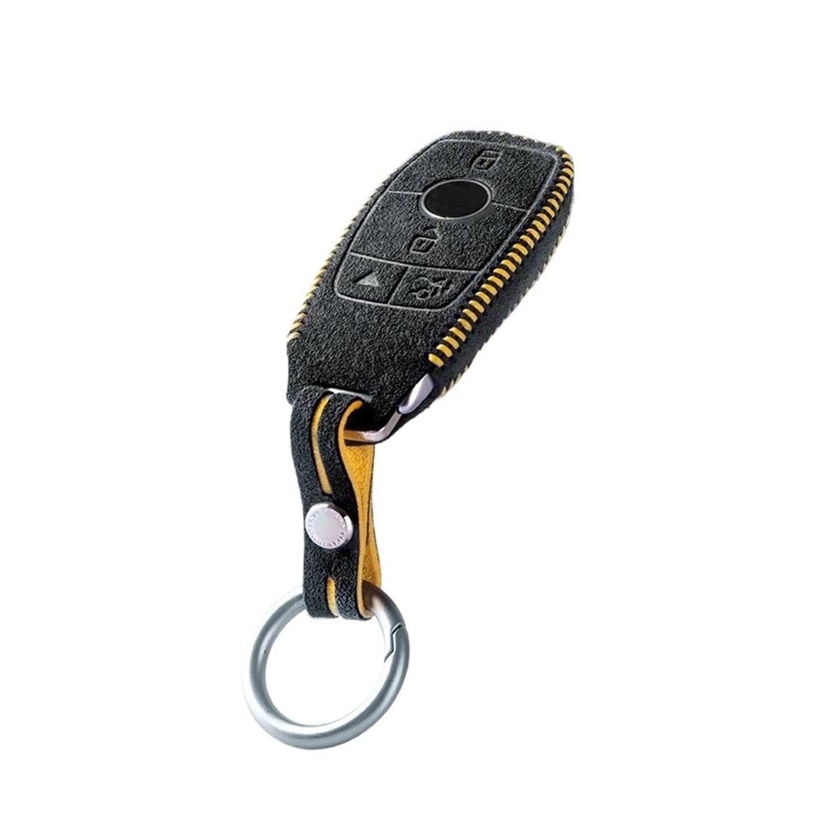 Alcantara Key Case Cover Shell FOB kompatibel for Benz E300L S Klasse L/C200L A200L GLB C260L Autozubehör Schlüsselbund(Style B3) von LJBaab