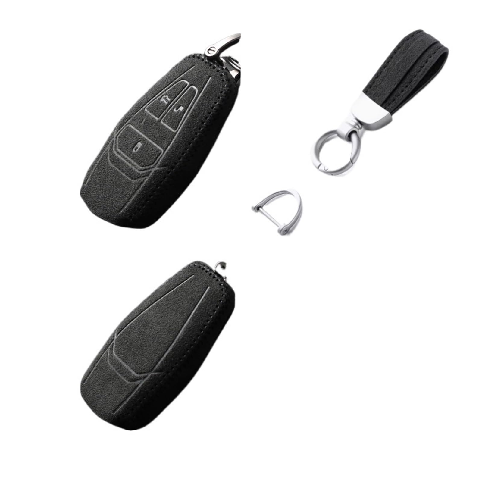 Alcantara Key FOB Cover kompatibel for Aston Martin DB11 Vantage DBX Key Case Key Chains Autozubehör(3) von LJBaab