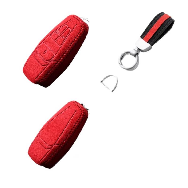 Alcantara Key FOB Cover kompatibel for Aston Martin DB11 Vantage DBX Key Case Key Chains Autozubehör(5) von LJBaab