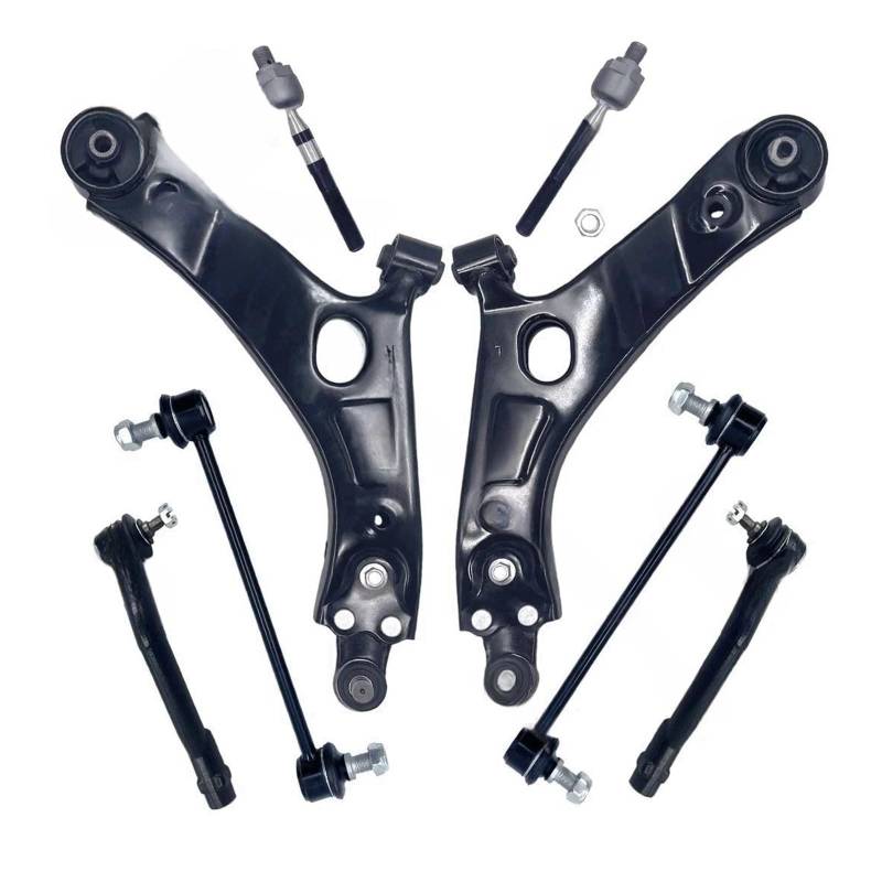 Aufhängung 8-teiliges Kit vorne unten Querlenker Sway Bar Links Spurstangen Kit kompatibel for Hyundai Tucson Kia Sportage 2010–2013 von LJBaab