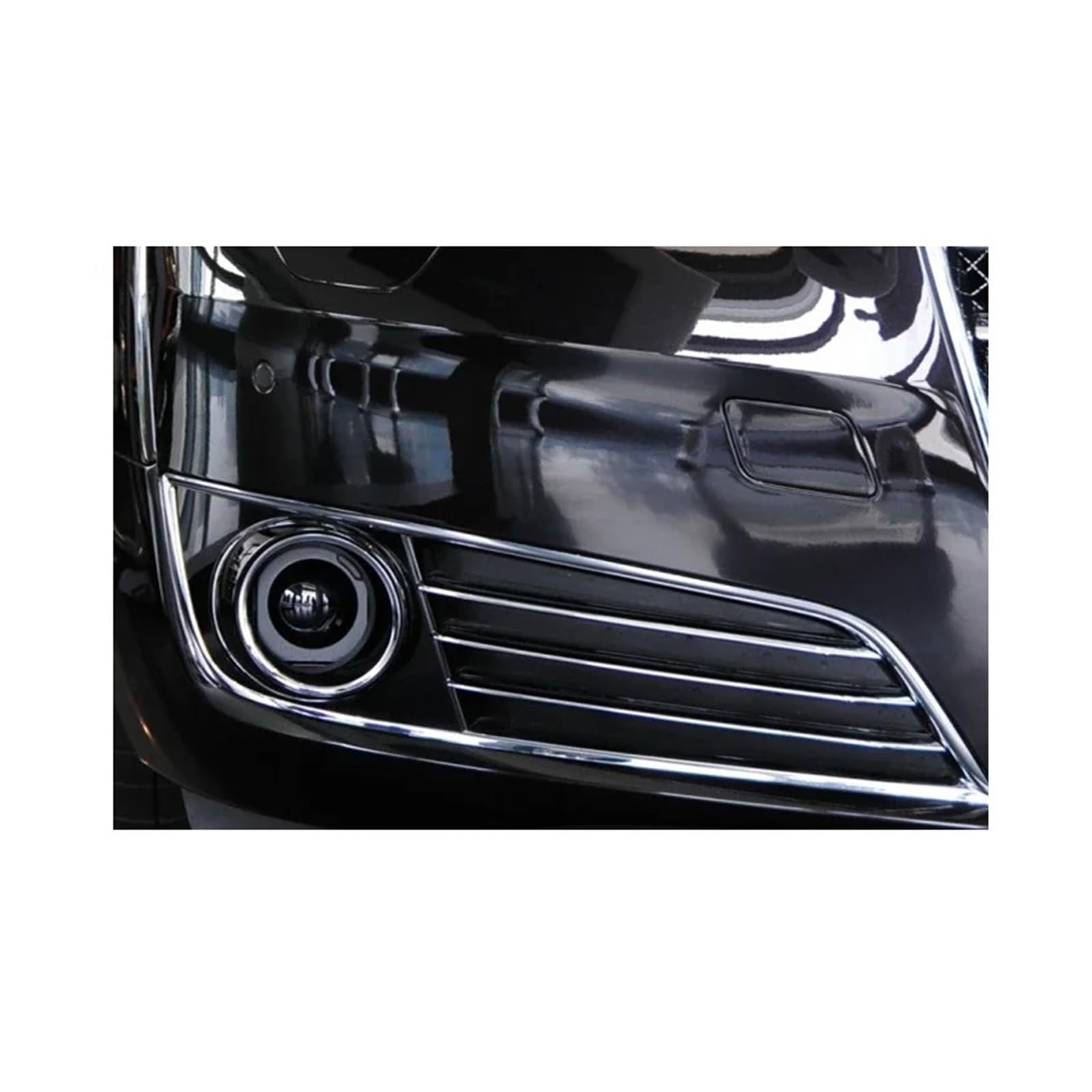 Auto Front Nebel Leichtkühlerabdeckung Links rechts Nebel Lampengrillgrill kompatibel mit Audi A8 D4 2010 2012 2013 2014 4H0807679 4H0807680(A Type Right) von LJBaab