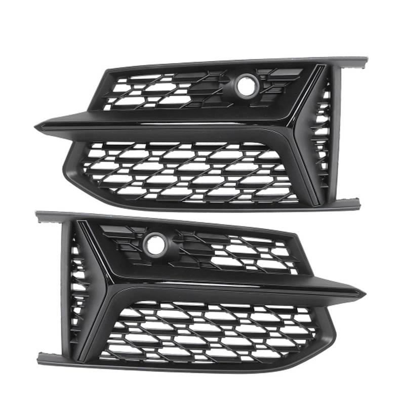 Auto vorne Stoßstange Nebel Lampe Grills Waben-Mesh-Style-Nebel-Lichtgrill for Audi A6 C8 2019-2022 Sport S-Line Stoßfänger Auto Styling(G) von LJBaab