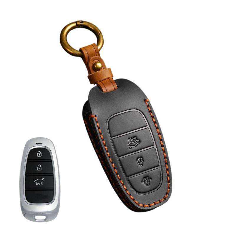 CAR Key Case Cover kompatibel for Hyundai Solaris Sonata Hybrid Nexo NX4 Grand Santa Fe Tucson 2020 2021 Zubehör Car-Styling(Style 5) von LJBaab