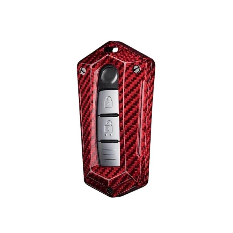 Carbon Faserautos Key Case Cover kompatibel for Nissan Qashqai Juke X-Trail Altima Rogue Murano kompatibel for Infiniti einzigartige Schlüsselfallzubehör(Red) von LJBaab