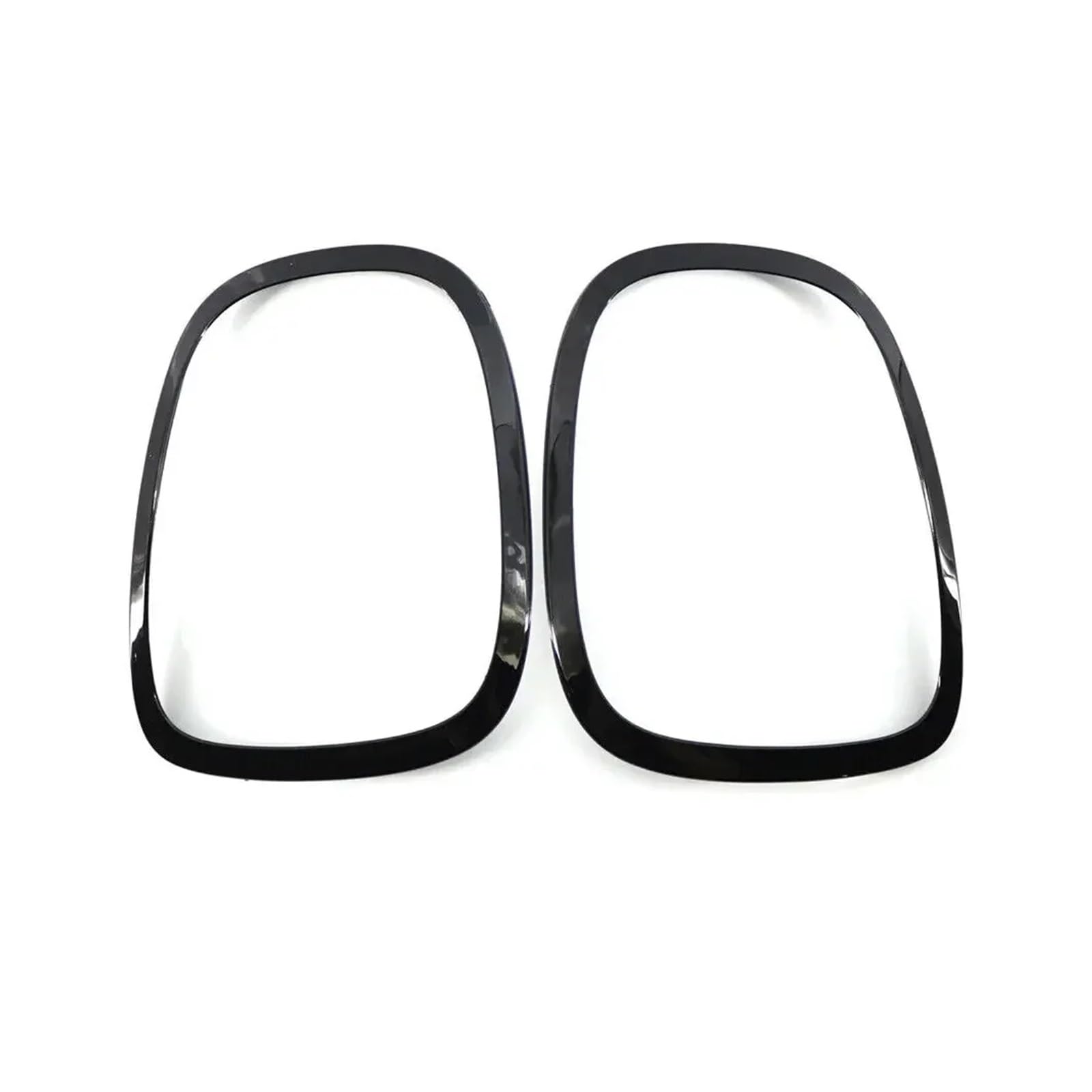 Glänzendes schwarzes Auto vorne und hinten, Auto-Scheinwerfer-Augenlid-Rahmen-Set, Kühlergrill-Verkleidung, Rücklicht-Rahmenabdeckung, kompatibel for Mini Cooper F55 F56 F57 2014+(Tail Light Frame) von LJBaab