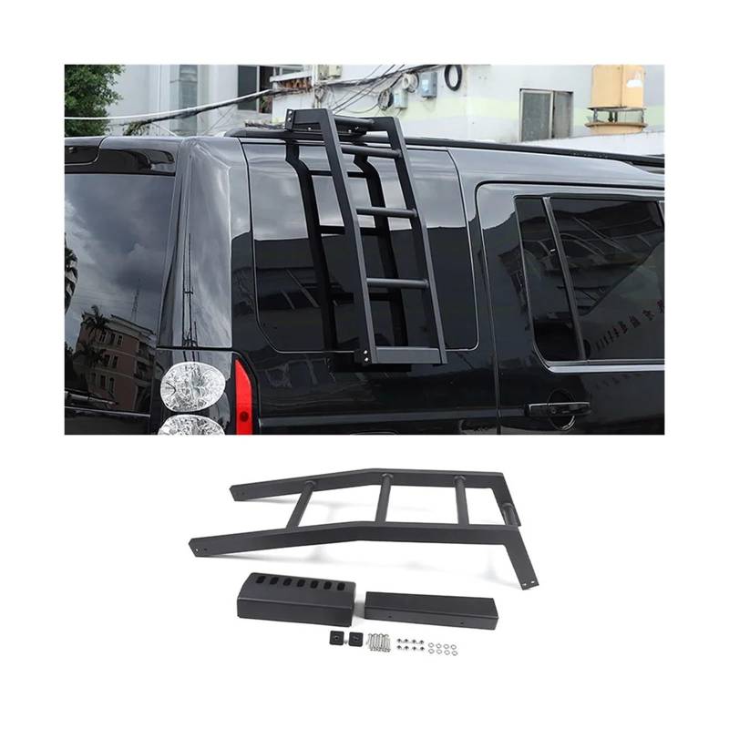 Kompatibel for Land Rover Discovery 3/4 LR3 LR4 2004-2016 Aluminium Auto Hintertür Kletterleiter Dach Kletterleiter Autozubehör(Style D Right) von LJBaab