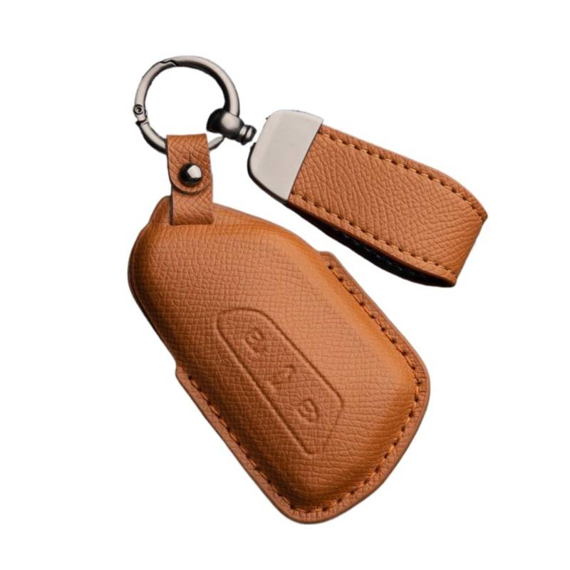 Kompatibel for VW 2021-2024 ID 6x ID 6 Crozz Crozz Simple Style HandMated Leder Car Remote Key Case Cover(Style 12) von LJBaab