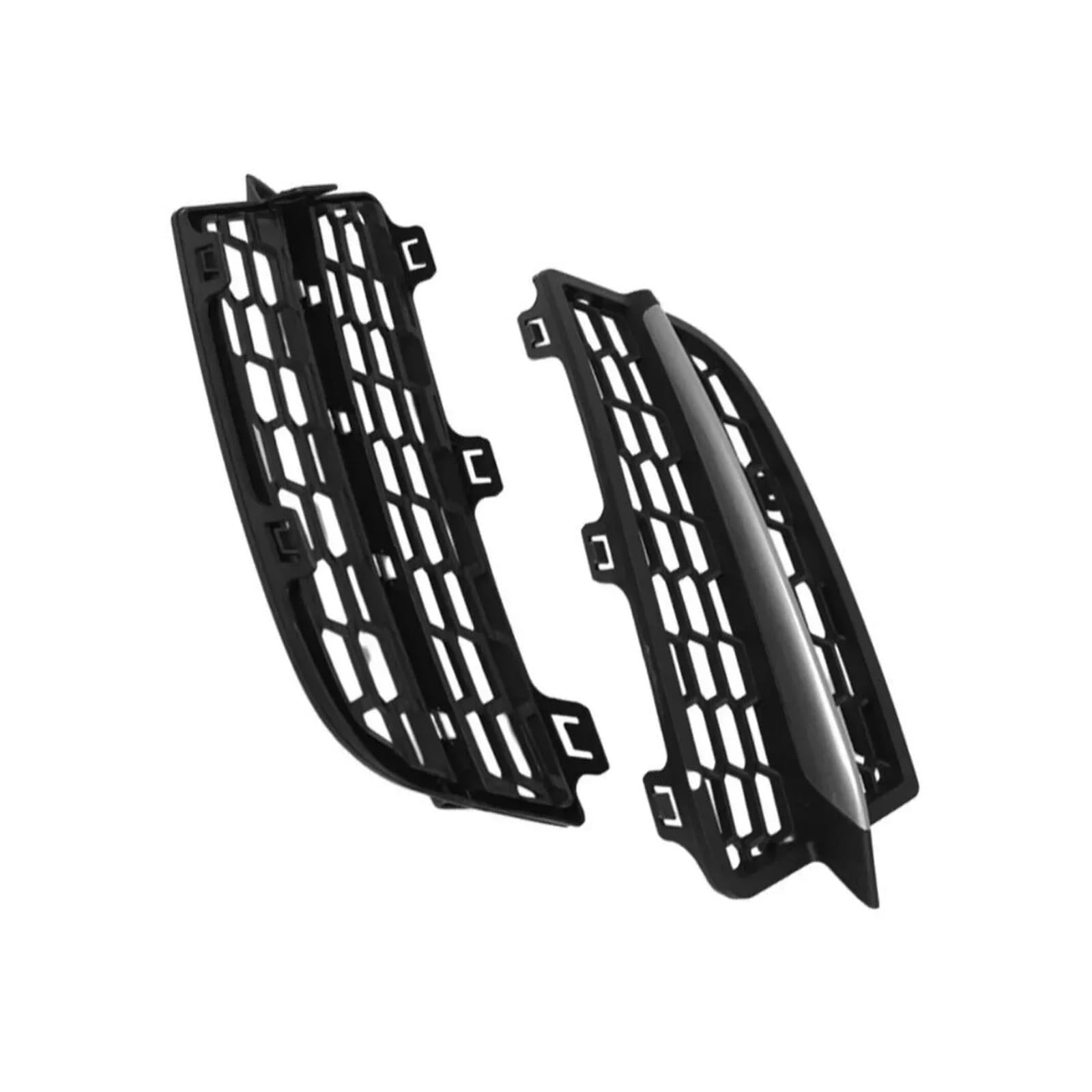 Pair Car Front Kühlergrill Waben Kühlergrillabdeckung Masch Grill kompatibel for BMW 1 Serie F20 F21 M Modell 2011-2015 Fog Light Grille Cover(With chorme) von LJBaab