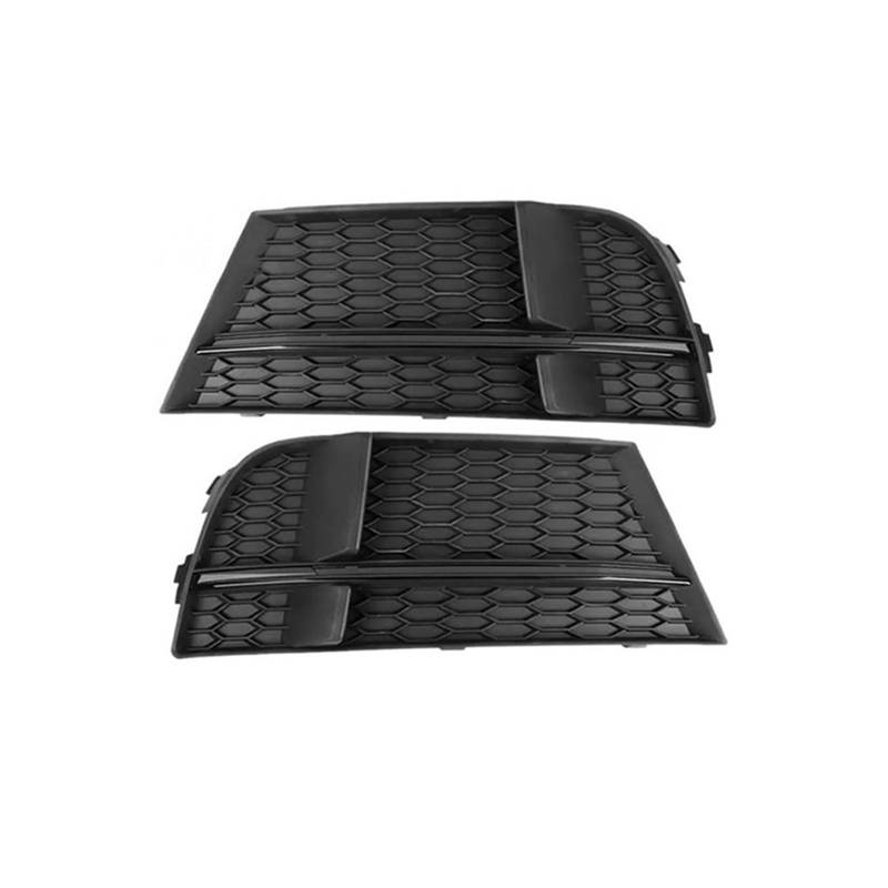 Pair Front Stoßfänger Nebel Leichtkühlerschale Abdeckung Wabengittergrill Grillkompatibel for Audi A3 S Line Sport S3 2016 2017 2018 2019 2020(Black) von LJBaab