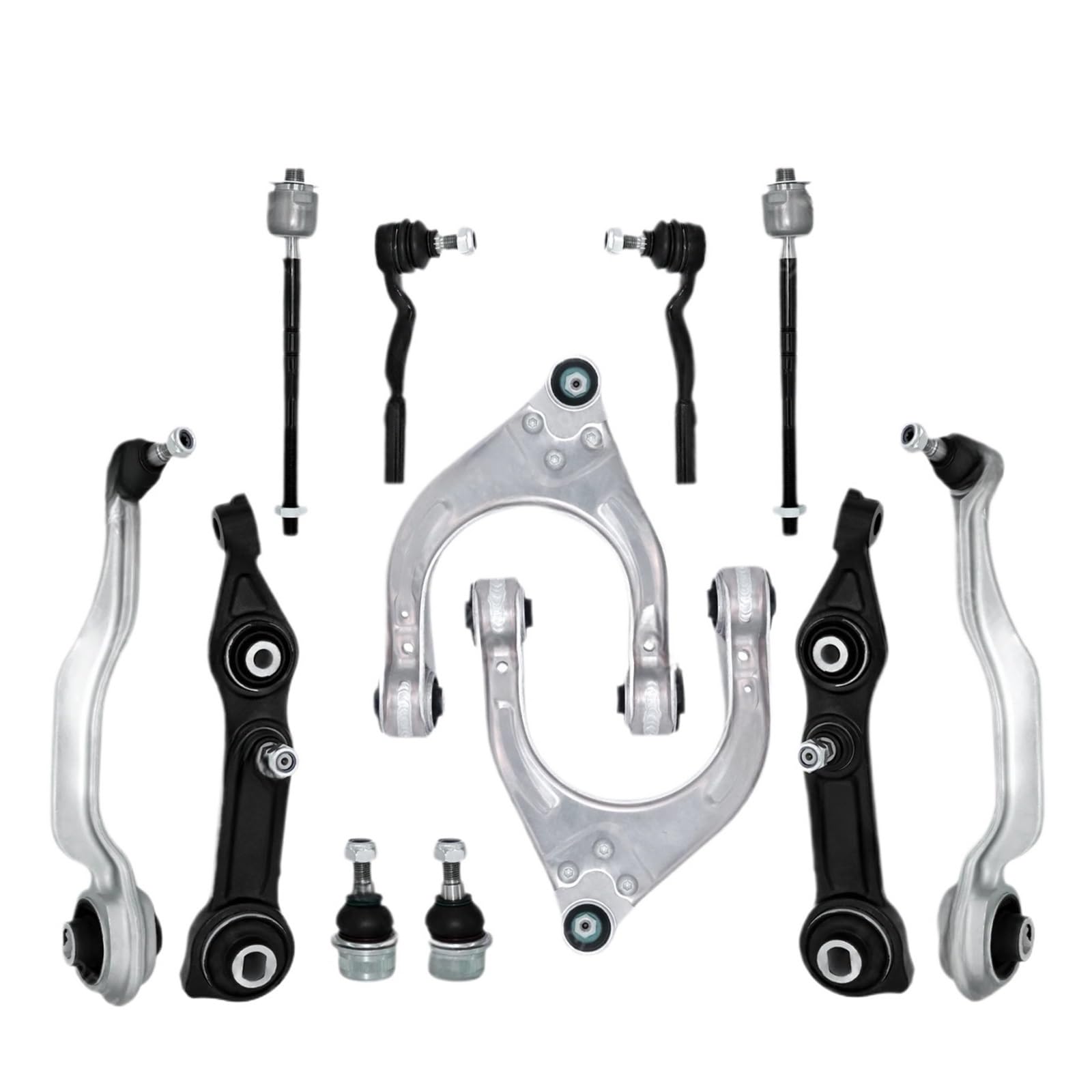 Vorne Oberer Unterer Querlenker Spurstangen Suspension Kit Kompatibel for Benz W211 E500 E320 CLS500 2003 2004-2008 2009 von LJBaab