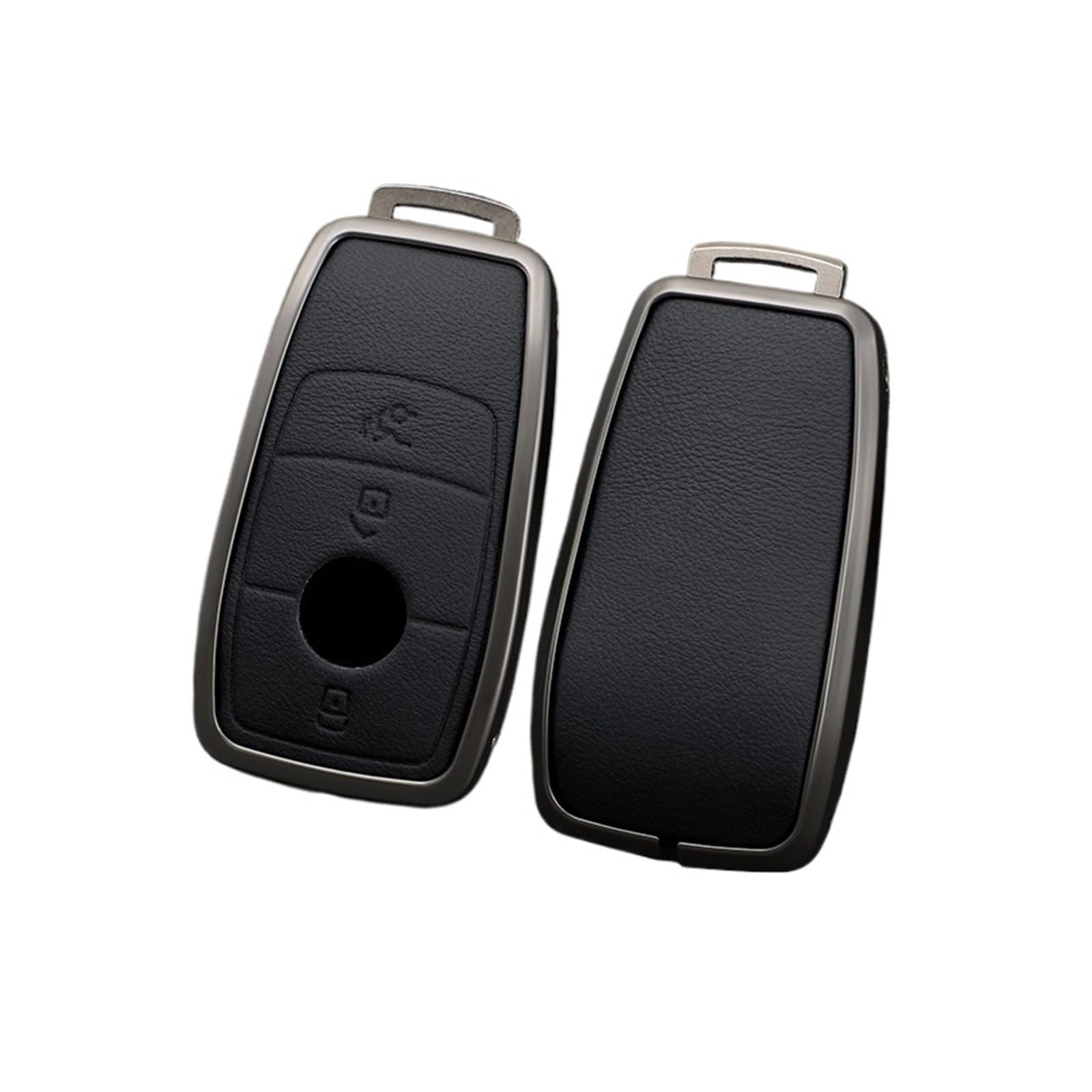 Zink -Legierungsauto -Fernschlüsselungsbedeckung Shell FOB kompatibel for Benz Abces Klasse W204 W205 W212 W213 W176 GLC CLA AMG W177 X167(A 3 buttons black) von LJBaab