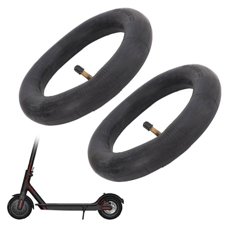 2er-Pack Scooter-Reifen, 8 1/2x2 Gebogener Innenschlauch + Reifenwerkzeug, Aufblasbar, Verdickter, Verstärkter Innenschlauch für Xiaomi M365 Elektroroller von LJCM