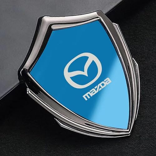 Auto Emblem Logo Aufkleber für Mazda B-series 2006-2016,Metall Emblem Front Motorhaube Auto Frontkennzeichen Kofferraum Lenkrad Logo Rostfrei Langlebiges Auto Zubehör,Blue-black von LJCXZS