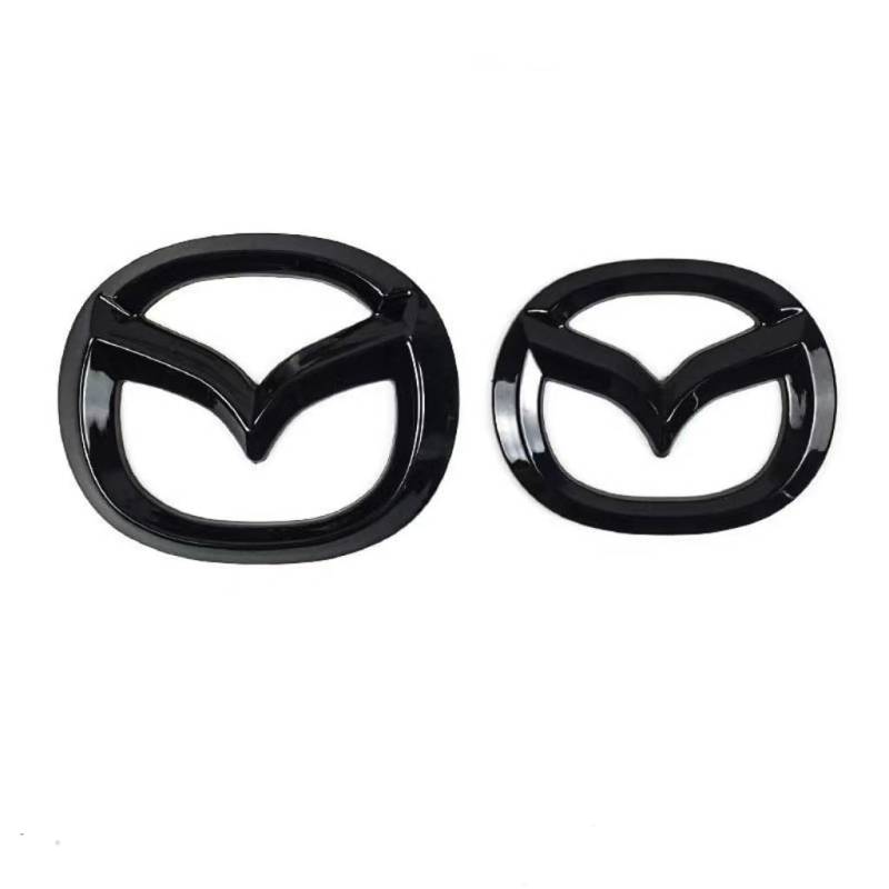 Auto Emblem Logo Aufkleber für Mazda CX-30 2019-2024,ABS Emblem Front Motorhaube Auto Frontkennzeichen Kofferraum Lenkrad Logo Rostfrei Langlebiges Auto Zubehör von LJCXZS