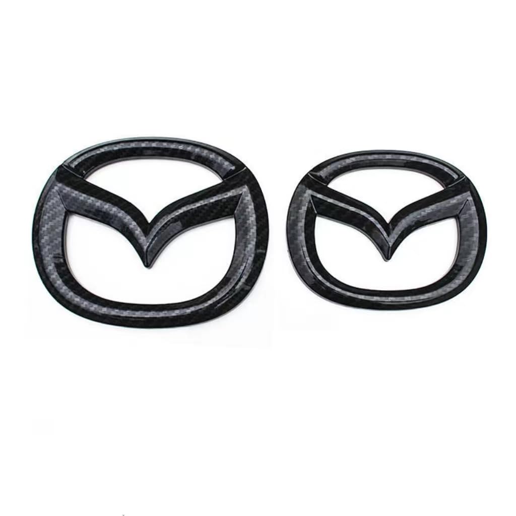 Auto Emblem Logo Aufkleber für Mazda CX-30 2019-2024,ABS Emblem Front Motorhaube Auto Frontkennzeichen Kofferraum Lenkrad Logo Rostfrei Langlebiges Auto Zubehör von LJCXZS