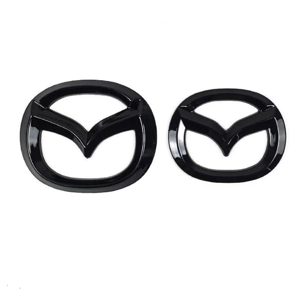 Auto Emblem Logo Aufkleber für Mazda CX-5 2015-2017,ABS Emblem Front Motorhaube Auto Frontkennzeichen Kofferraum Lenkrad Logo Rostfrei Langlebiges Auto Zubehör von LJCXZS