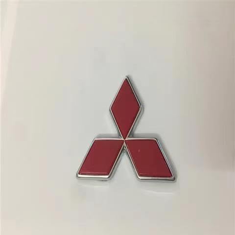 Auto Emblem Logo Aufkleber für Mitsubishi Attrage 2019-2024 2013-2019,ABS Emblem Front Motorhaube Auto Frontkennzeichen Kofferraum Lenkrad Logo Rostfrei Langlebiges Auto Zubehör von LJCXZS