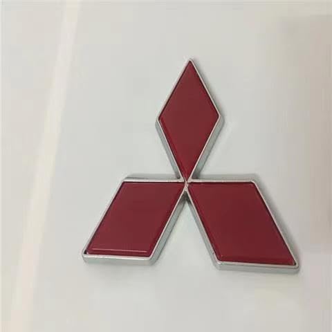 Auto Emblem Logo Aufkleber für Mitsubishi Lancer X 2007-2016,ABS Emblem Front Motorhaube Auto Frontkennzeichen Kofferraum Lenkrad Logo Rostfrei Langlebiges Auto Zubehör von LJCXZS