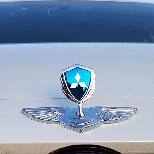 Auto Emblem Logo Aufkleber für Mitsubishi Xpander 2021-2024,Metall Emblem Front Motorhaube Auto Frontkennzeichen Kofferraum Lenkrad Logo Rostfrei Langlebiges Auto Zubehör von LJCXZS