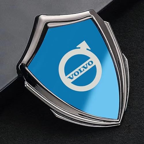 Auto Emblem Logo Aufkleber für Volvo V50 facelift 2007,Metall Emblem Front Motorhaube Auto Frontkennzeichen Kofferraum Lenkrad Logo Rostfrei Langlebiges Auto Zubehör,Blue-black von LJCXZS