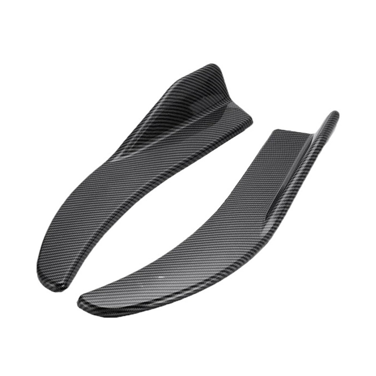 1 Paar Universal Schwarz/Auto Carbon Fiber Bildschirm Auto Stoßstange Spoiler Frontlippe, Kompatibel for Toyota(Carbon Fiber1) von LJHSAWBG