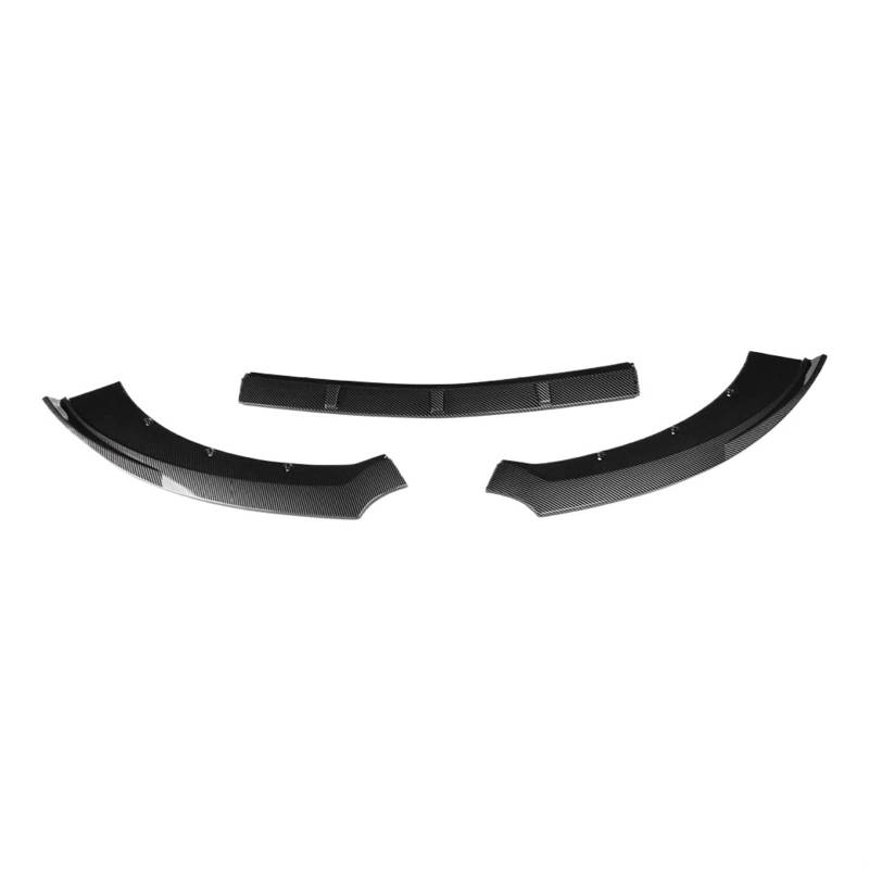 3 STÜCKE Schwarz Glänzend Auto Vorderen Stoßfänger Kompatibel for Ford Mustang 2015 2016 2017 Splitter Lip Diffusor Body Kit Spoiler Schutz Spoiler Frontal(CF Pattern) von LJHSAWBG