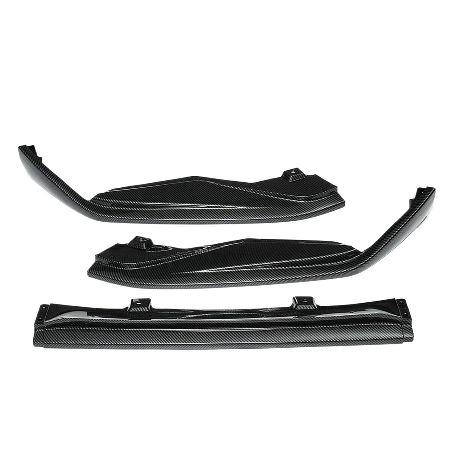 3-teiliges Auto-Frontstoßstangen-Splitter-Lippenspoiler-Bodykit for Lexus IS200t IS300 IS350 F-Sport 2017 2018 2019 2020(CF Look) von LJHSAWBG