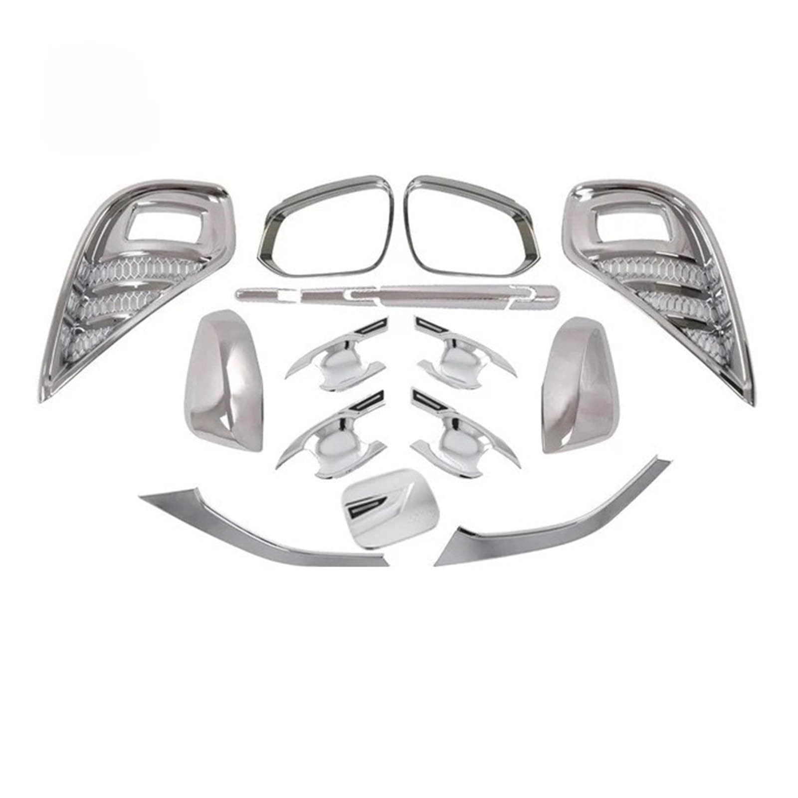 Autoteile Chrom-Kit-Zubehör, kompatibel mit Toyota Highlander 2022 2021 2020(Chrome1) von LJHSAWBG