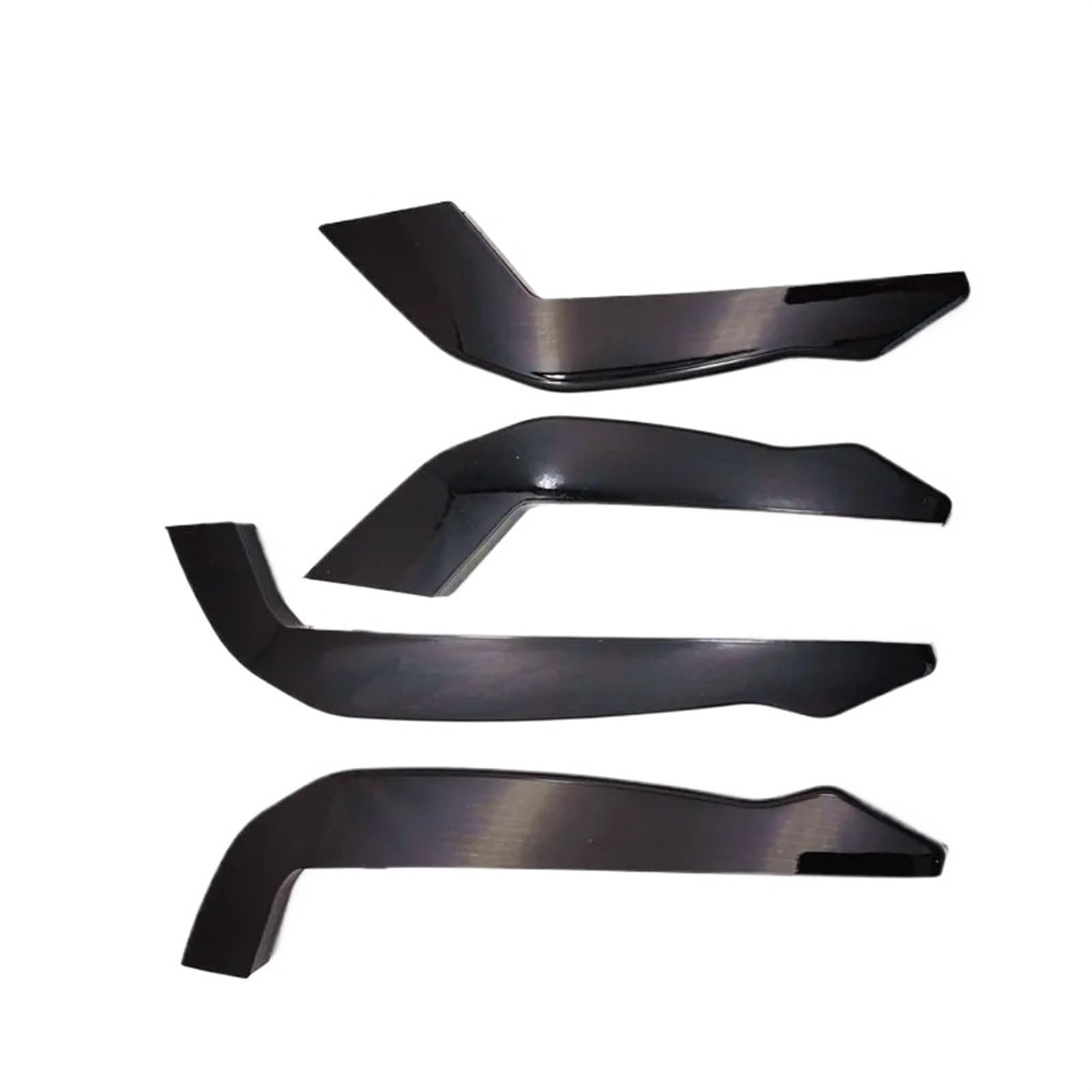 Glänzend Schwarz Auto Stoßstange Lip Fin Splitter Spoiler Kompatibel for Ford Focus St/st-line MK4 18-21 Canard Front Stoßstange Seite Blade Trim Kotflügel von LJHSAWBG