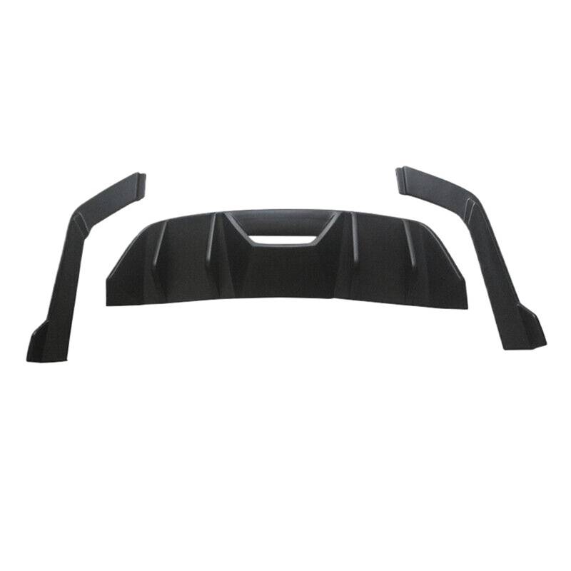 Heckstoßstangendiffusor und Eckschürze, Splitter, Spoiler, Eckverlängerung, kompatibel mit Ford Mustang 2015–2017, Carbon-Look, glänzend schwarz(Matte Black1) von LJHSAWBG